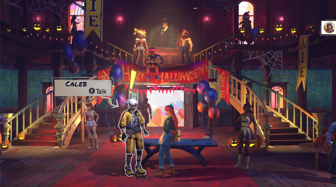 Quest marker for NPC Caleb