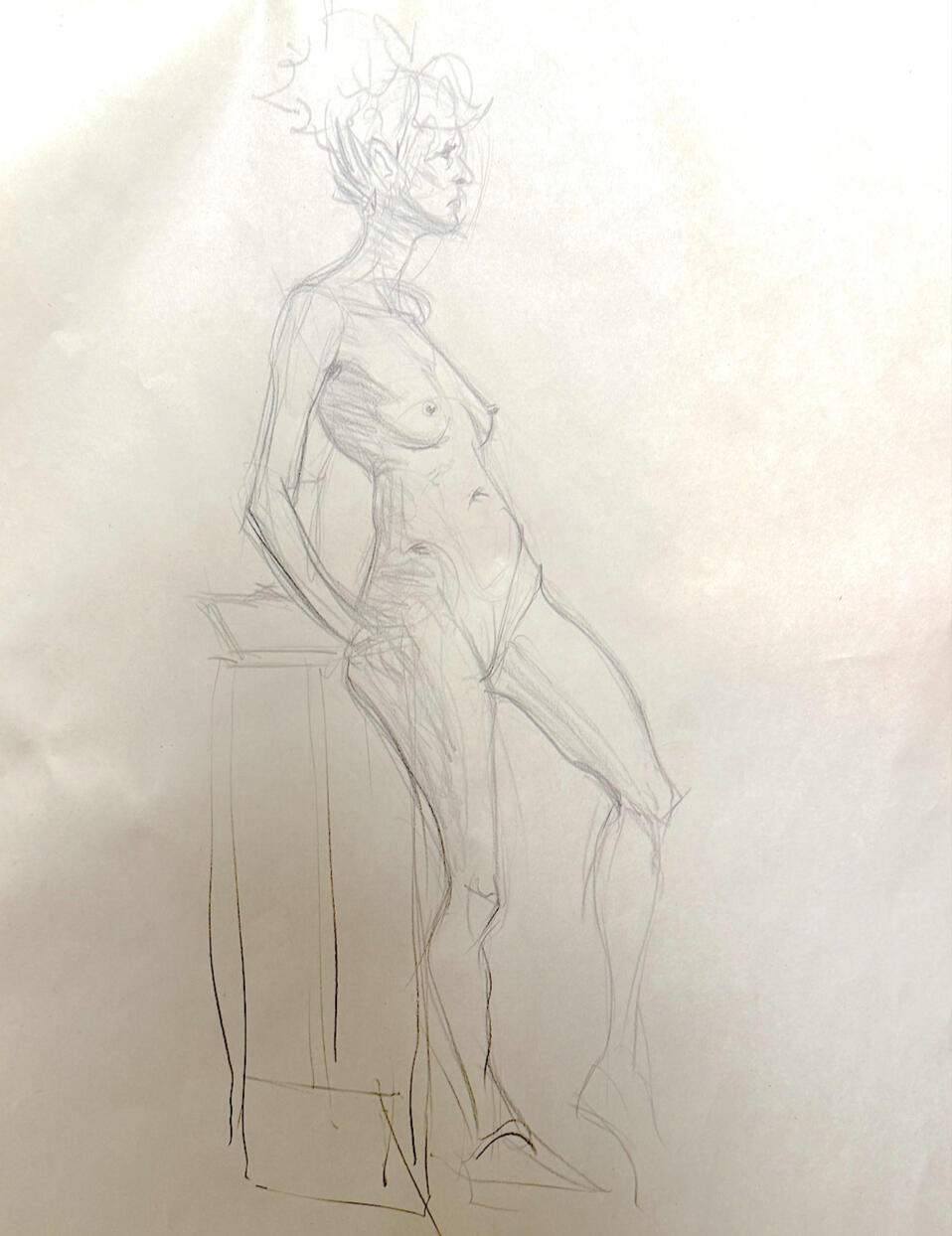 Live figure drawing. Graphite. 20-30 minutes.